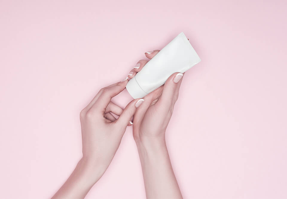 Beautiful woman with flowing hair